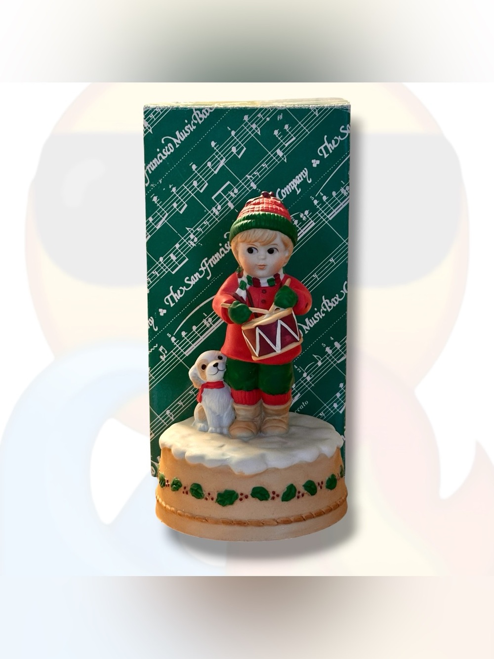 Vintage 1989 “Little Drummer Boy” San
Francisco Music Box Co. Musical Figurine